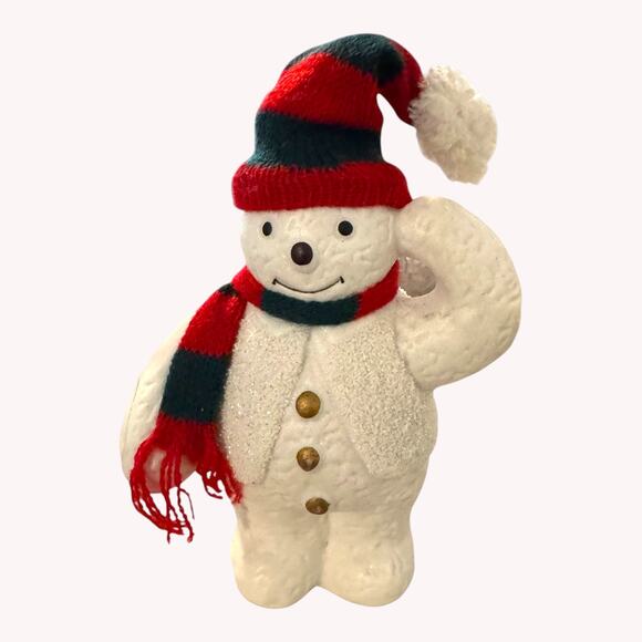 Christmas Snowman Handbells Porcelain Holiday Bells Winter Decor Lot 4 - Picture 3 of 10